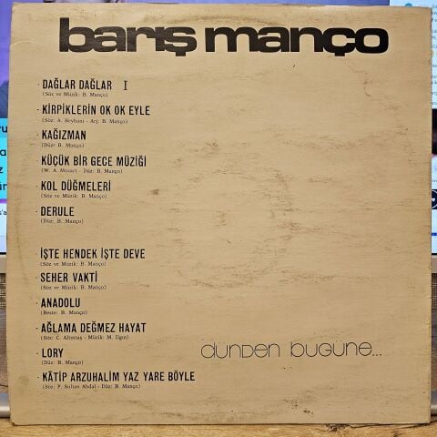 Barış Manço – Dünden Bugüne LP PLAK