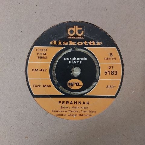 İstanbul Gelişim Orkestrası – Çoban Yıldızı / Ferahnak 45LİK PLAK