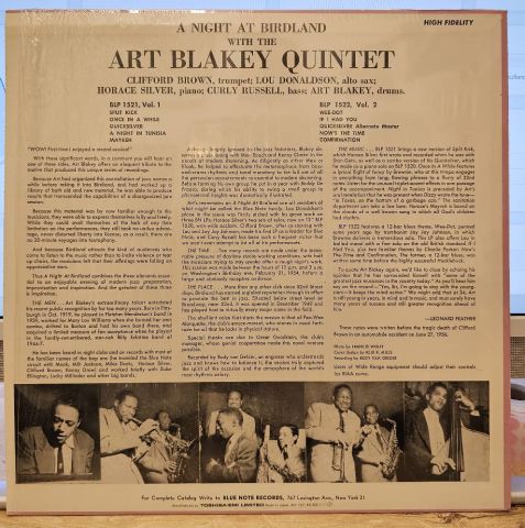 Art Blakey Quintet – A Night At Birdland, Volume 1 LP PLAK