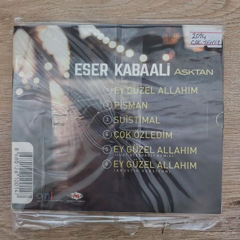 ESER KABAALİ - AŞKTAN CD