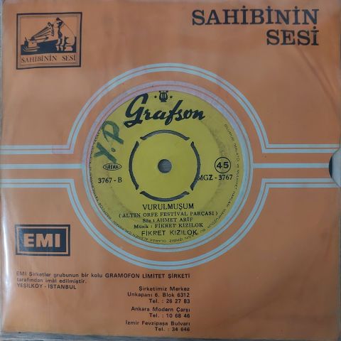 Fikret Kızılok – Emmo / Vurulmuşum 45LİK PLAK