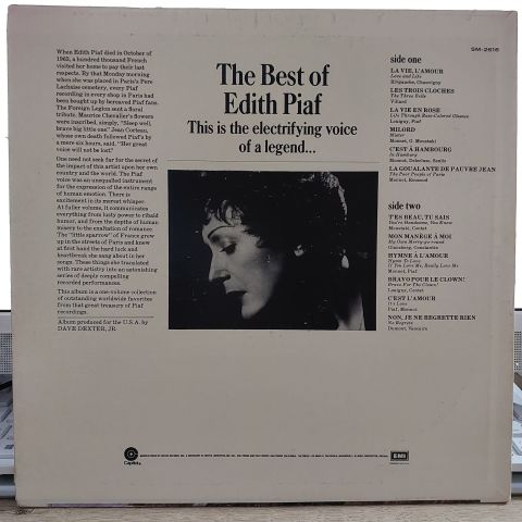 Edith Piaf – The Best Of Edith Piaf LP PLAK
