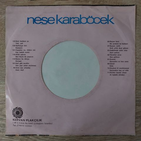 Neşe Karaböcek – Seni Buldumya / Yali Yali 45LİK PLAK