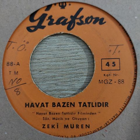 Zeki Müren – Hayat Bazen Tatlıdır 45LİK PLAK