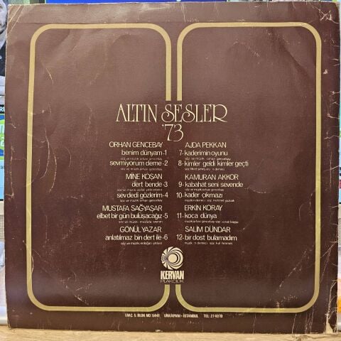 Various – Altın Sesler '73 LP PLAK