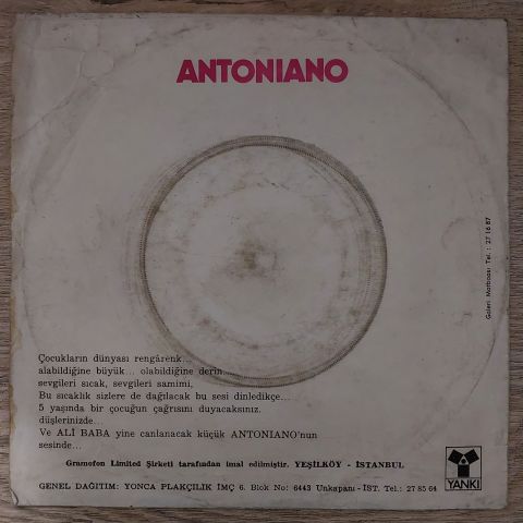 Antoniano – Ali Baba / La Mini Astronave 45LİK PLAK