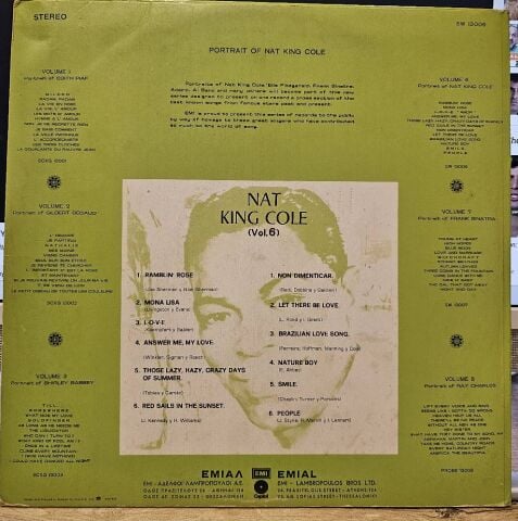 Nat King Cole – Portrait Of Nat King Cole LP PLAK