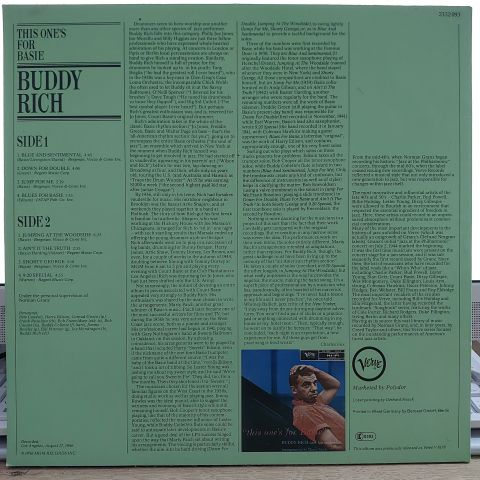 Buddy Rich – This One's For Basie LP PLAK