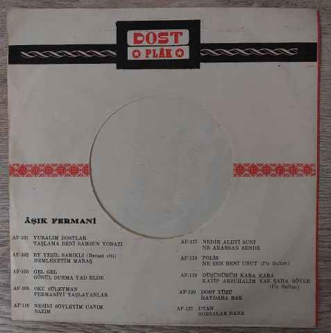 AŞIK FERHAT - FERMANİYİ TAŞLIYANLAR 45LİK PLAK