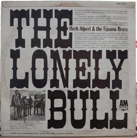Herb Alpert & The Tijuana Brass – The Lonely Bull LP PLAK