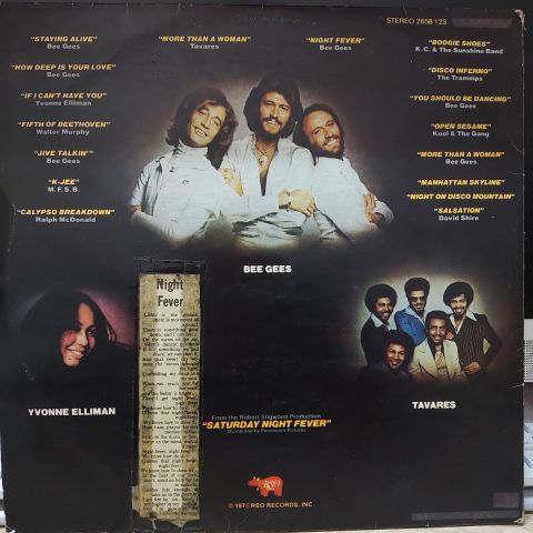 Various – Saturday Night Fever (The Original Movie Sound Track) LP PLAK