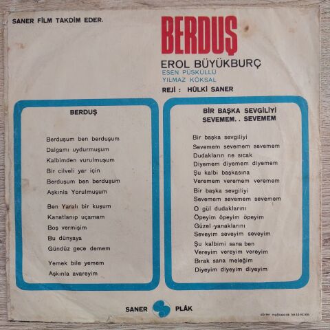 Erol Büyükburç – Berduş / Bir Başka Sevgiliyi Sevemem... Sevemem 45LİK PLAK