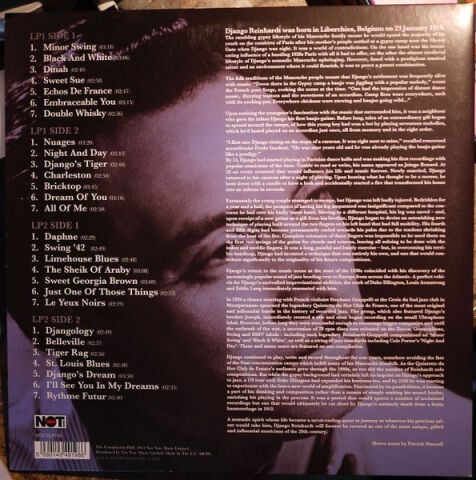 Django Reinhardt – The Django Reinhardt Anthology LP PLAK