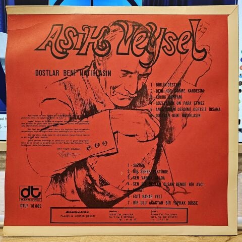 Aşık Veysel – Dostlar Beni Hatırlasın LP PLAK