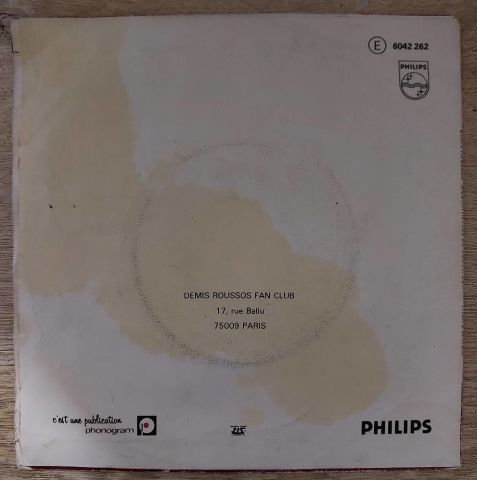 Démis Roussos – Mourir Auprès De Mon Amour (Because) / I Dig You 45LİK PLAK