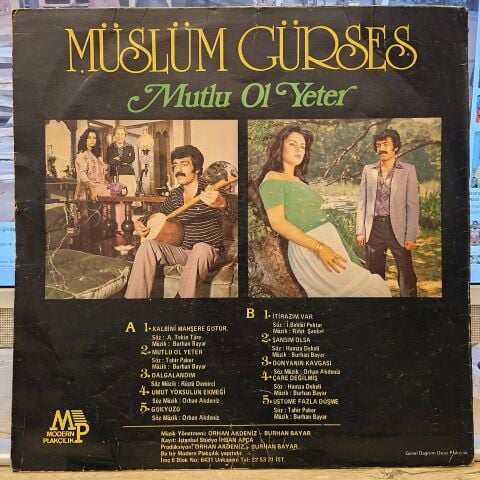 Müslüm Gürses – Mutlu Ol Yeter LP PLAK