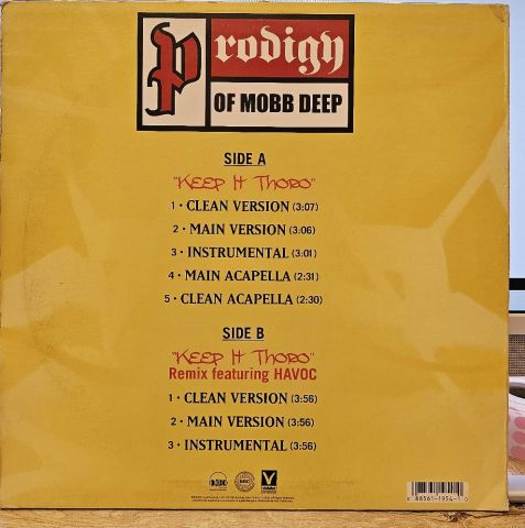 Prodigy – Keep It Thoro LP PLAK
