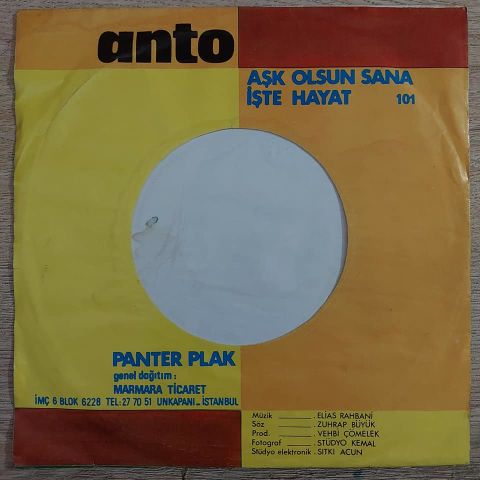Anto – Aşk Olsun Sana / İşte Hayat 45LİK PLAK