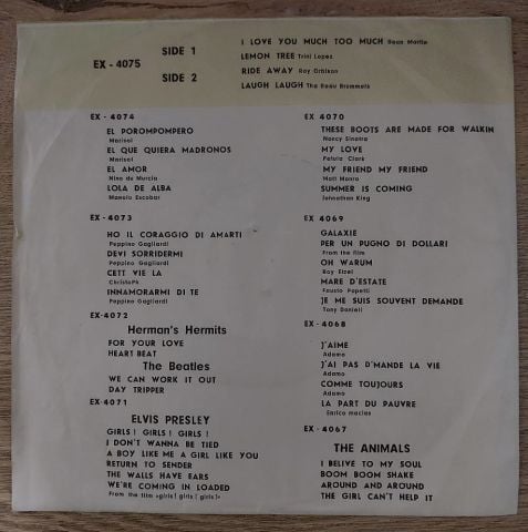 DEAN MARTIN, TRİNİ LOPEZ, ROY ORBİSON 45LİK PLAK