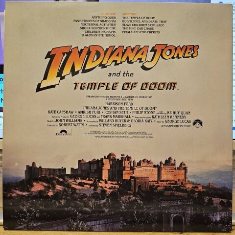 John Williams – Indiana Jones And The Temple Of Doom (The Original Motion Picture Soundtrack) LP PLAK