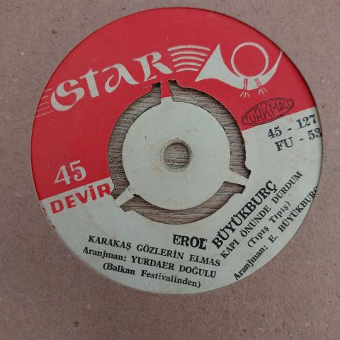 Erol Büyükburç – Karakaş Gözlerin Elmas / Kapı Önünde Durdum 45LİK PLAK
