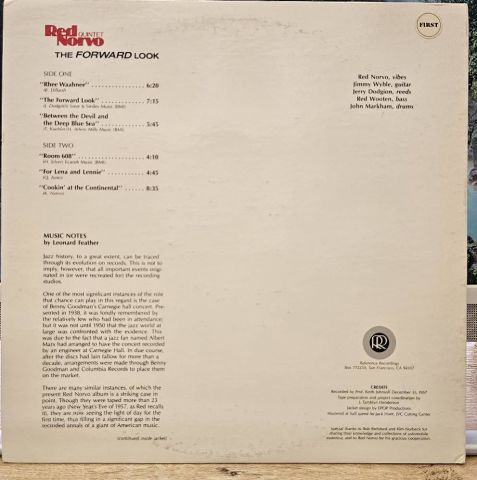 Red Norvo Quintet – The Forward Look LP PLAK