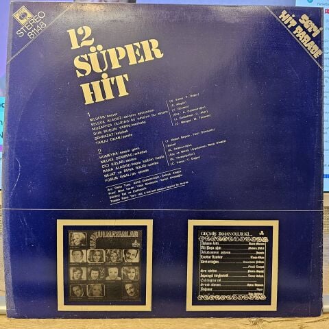 Various – 12 Süper Hit LP PLAK