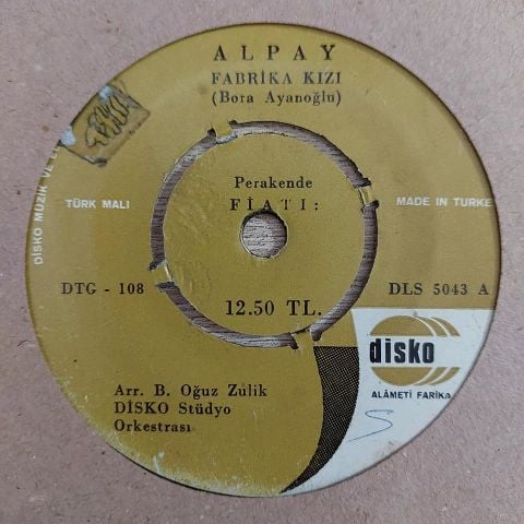 Alpay – Fabrika Kızı 45LİK PLAK