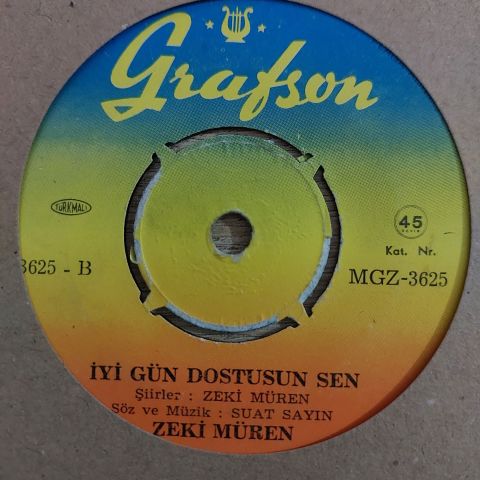 Zeki Müren – Aşka Paydos / İyi Gün Dostusun Sen 45LİK PLAK