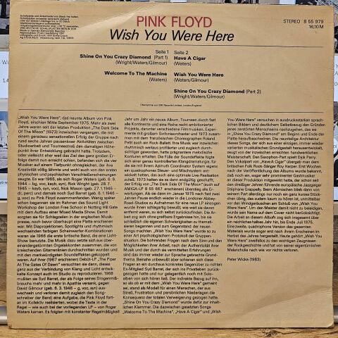 Pink Floyd – Wish You Were Here LP PLAK