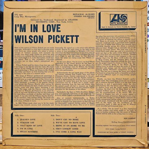 Wilson Pickett – I'm In Love LP PLAK