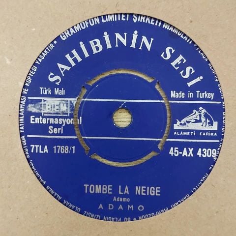 Adamo – Tombe La Neige / Car Je Veux 45LİK PLAK