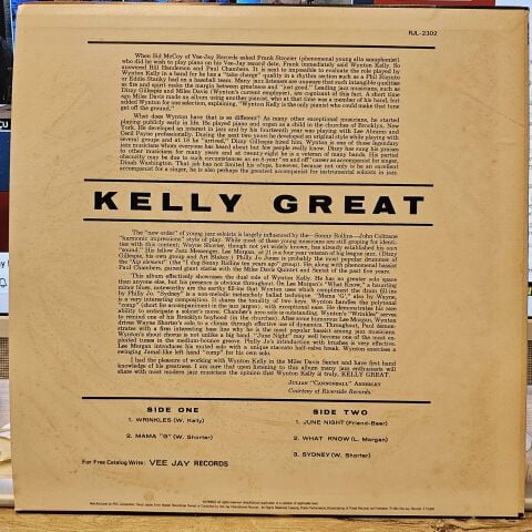 Wynton Kelly – Kelly Great LP PLAK