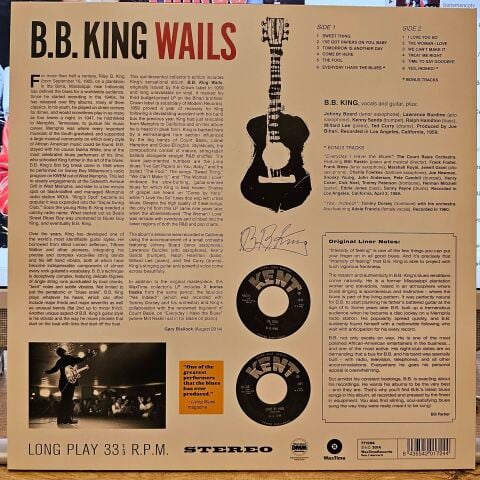 B. B. King And His Orchestra – B.B. King Wails LP PLAK