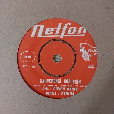 Güven Aydın Orkestrası – Kahverengi Gözlerin / Beklenen Sevgili 45LİK PLAK