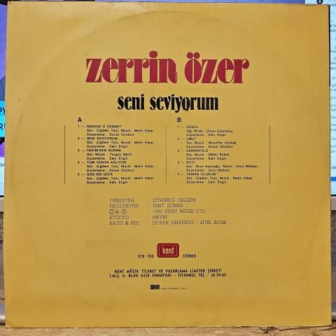 Zerrin Özer – Seni Seviyorum LP PLAK