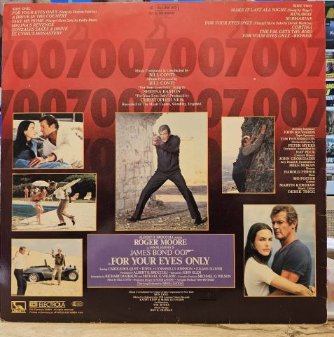 Bill Conti – For Your Eyes Only (Original Motion Picture Soundtrack) LP PLAK...