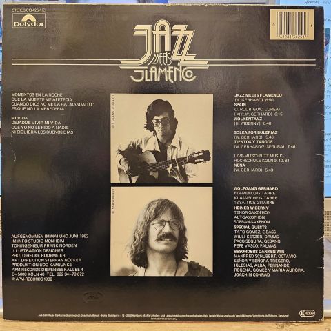 Wolfgang Gerhard – Jazz Meets Flamenco LP PLAK