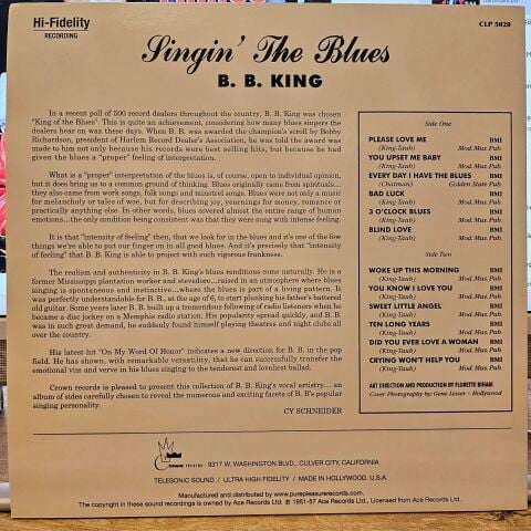 B.B. King – Singin' The Blues LP PLAK