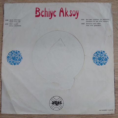 BEHİYE AKSOY - HANGİ RÜZGAR ATTIN SENİ 45LİK PLAK