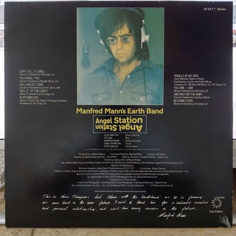 Manfred Mann's Earth Band – Angel Station LP PLAK