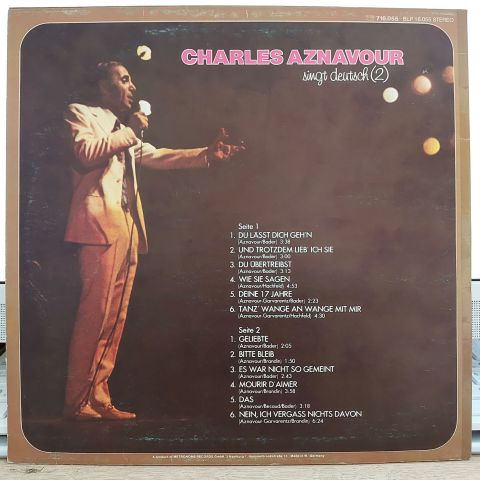 Charles Aznavour – Singt Deutsch (2) LP PLAK