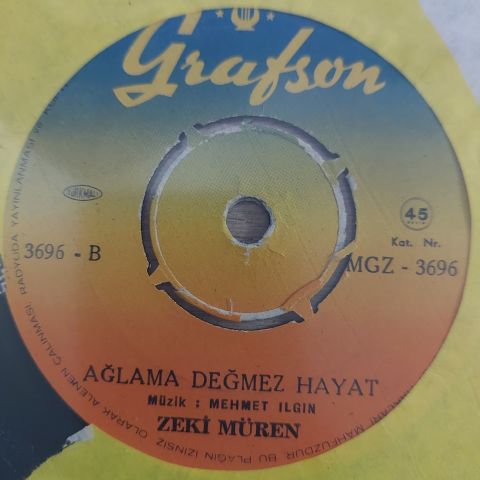 Zeki Müren – Karadut / Ağlama Değmez Hayat 45LİK PLAK