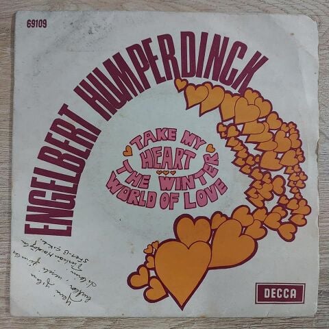 Engelbert Humperdinck – Winter World Of Love / Take My Heart 45LİK PLAK