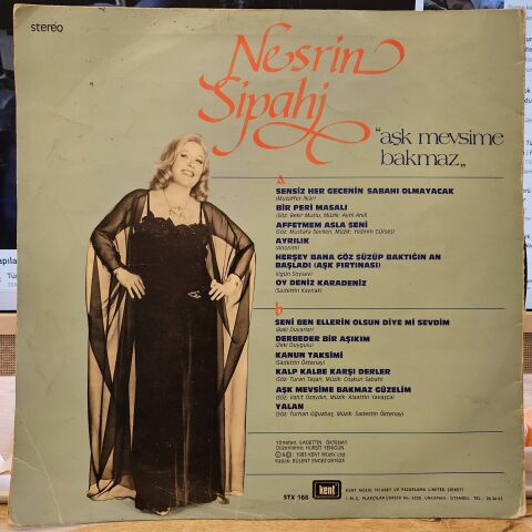 Nesrin Sipahi – Aşk Mevsime Bakmaz LP PLAK