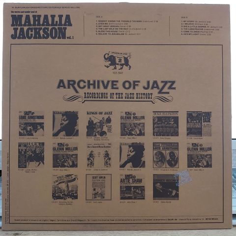 Mahalia Jackson – The Warm And Tender Soul Of Mahalia Jackson (Vol. 1) LP PLAK