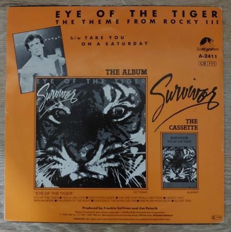Survivor – Eye Of The Tiger 45LİK PLAK