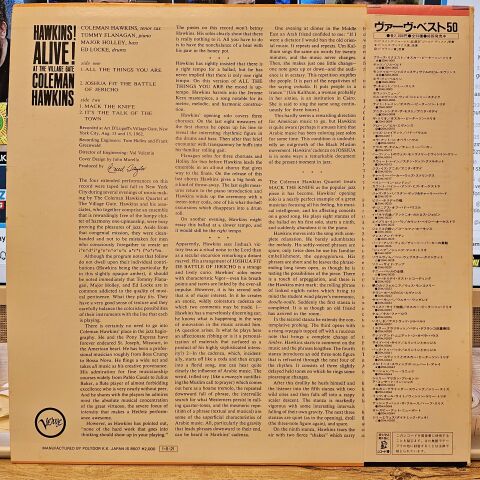 Coleman Hawkins – Hawkins! Alive! At The Village Gate LP PLAK