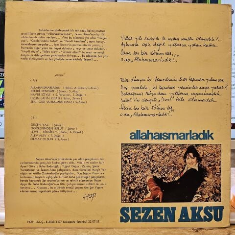 Sezen Aksu – Allahaısmarladık LP PLAK