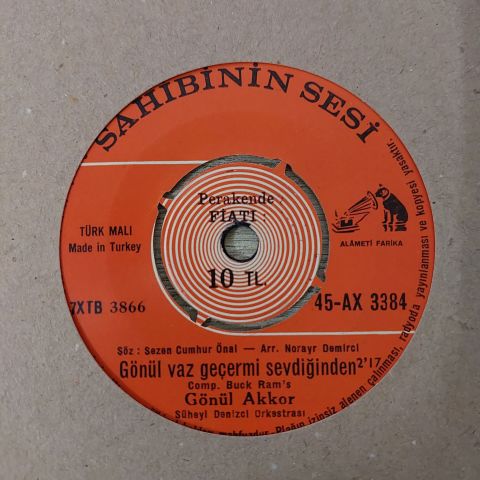Gönül Akkor – İşte Kısmet Bu Kadarmış / Gönül Vaz Geçer Mi Sevdiğinden 45LİK PLAK